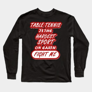 Table Tennis Reaction Women Sports Smiting Team Long Sleeve T-Shirt